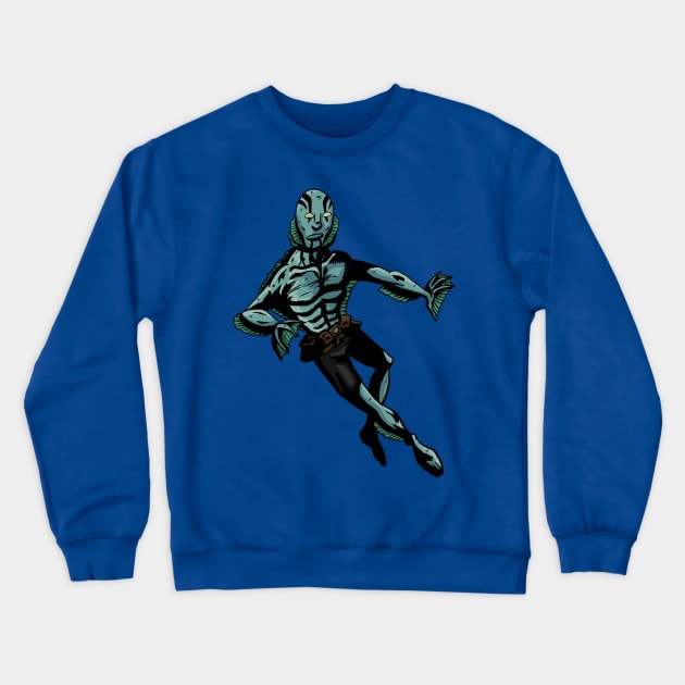 Abe Sapien Crewneck Sweatshirt by Black Snow Comics